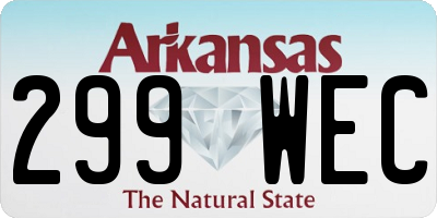 AR license plate 299WEC