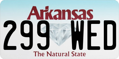 AR license plate 299WED