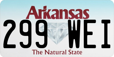 AR license plate 299WEI