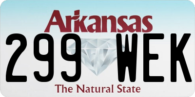 AR license plate 299WEK