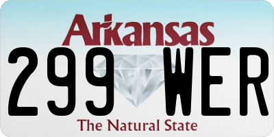 AR license plate 299WER