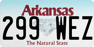 AR license plate 299WEZ