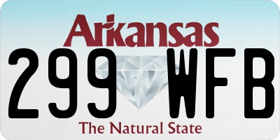 AR license plate 299WFB