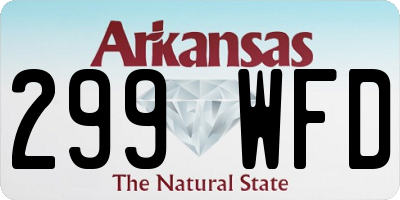 AR license plate 299WFD