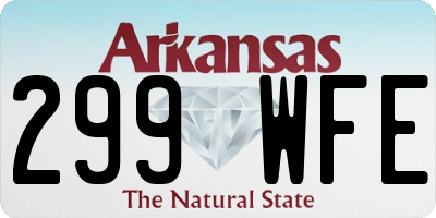 AR license plate 299WFE