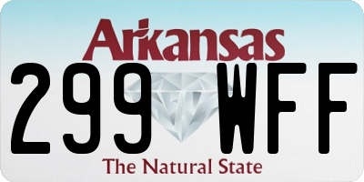 AR license plate 299WFF