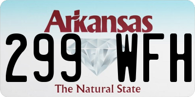 AR license plate 299WFH