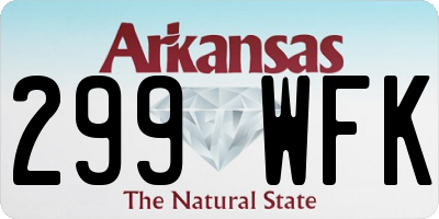 AR license plate 299WFK