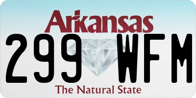 AR license plate 299WFM