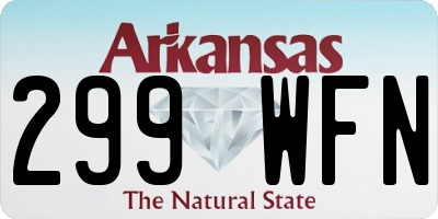 AR license plate 299WFN