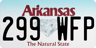 AR license plate 299WFP