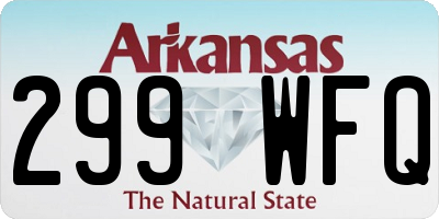 AR license plate 299WFQ