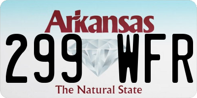AR license plate 299WFR