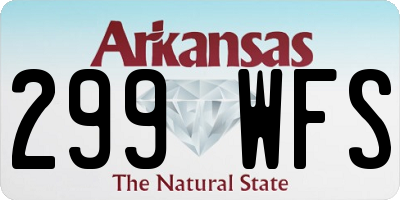 AR license plate 299WFS