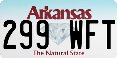 AR license plate 299WFT