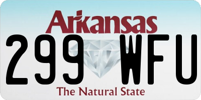 AR license plate 299WFU