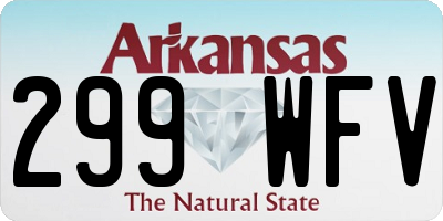 AR license plate 299WFV