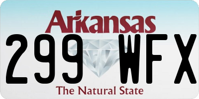 AR license plate 299WFX