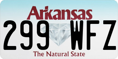 AR license plate 299WFZ