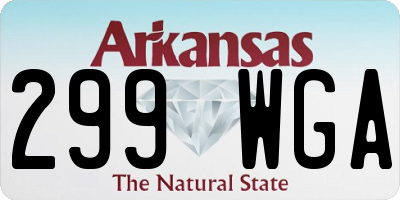 AR license plate 299WGA