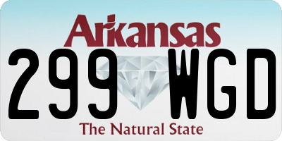 AR license plate 299WGD