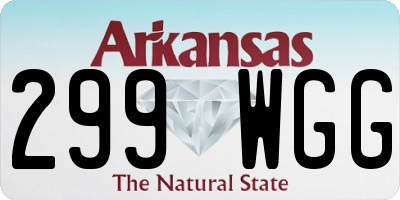AR license plate 299WGG