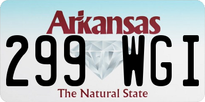 AR license plate 299WGI