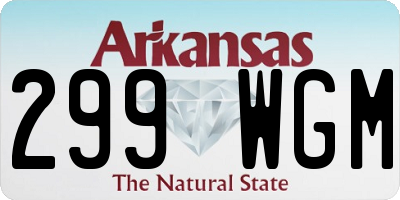AR license plate 299WGM