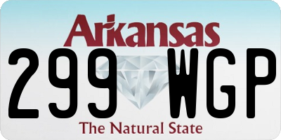 AR license plate 299WGP