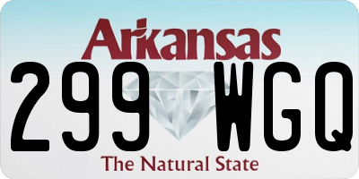 AR license plate 299WGQ