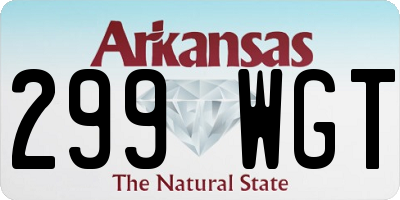 AR license plate 299WGT
