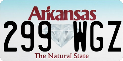 AR license plate 299WGZ