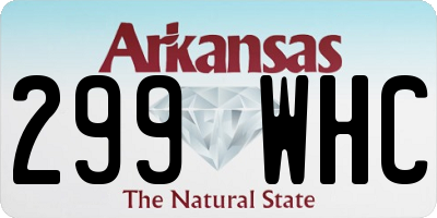 AR license plate 299WHC