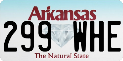 AR license plate 299WHE