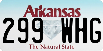 AR license plate 299WHG