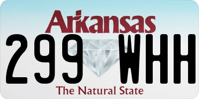 AR license plate 299WHH