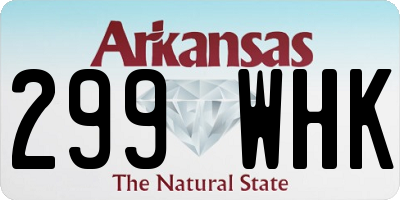 AR license plate 299WHK