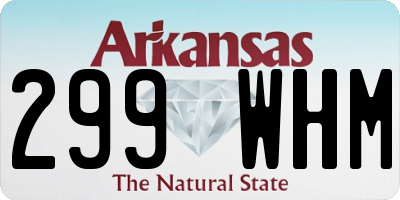 AR license plate 299WHM