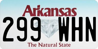 AR license plate 299WHN