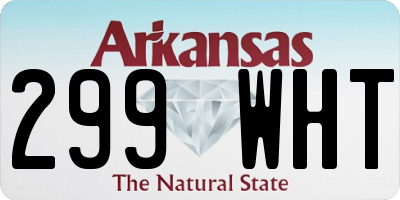 AR license plate 299WHT