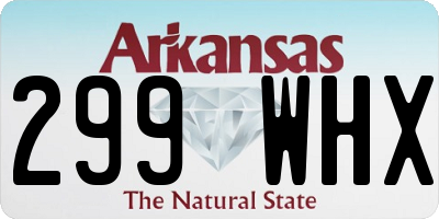 AR license plate 299WHX