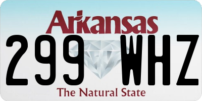 AR license plate 299WHZ