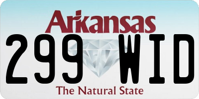 AR license plate 299WID