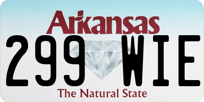 AR license plate 299WIE