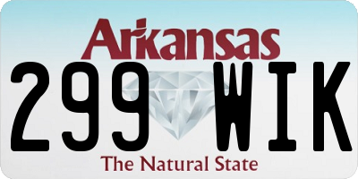 AR license plate 299WIK