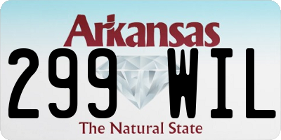 AR license plate 299WIL