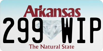 AR license plate 299WIP