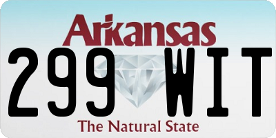 AR license plate 299WIT