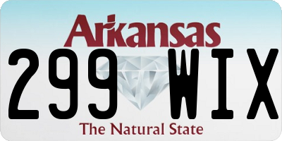AR license plate 299WIX