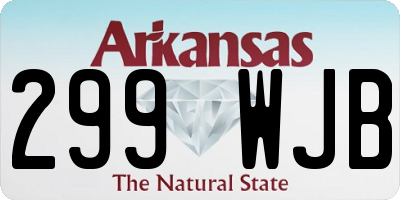 AR license plate 299WJB